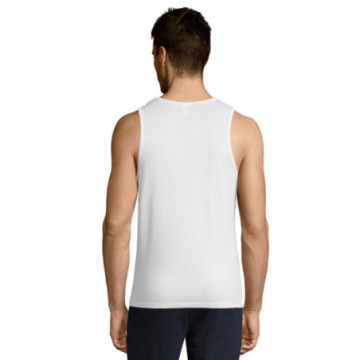 Débardeur de sport respirant homme Sol's® Sporty TT blanc