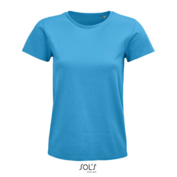 Tee-shirt femme  en coton bio couleur Sol's® Pioneer