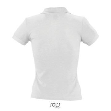 Polo femme Sol's® People blanc