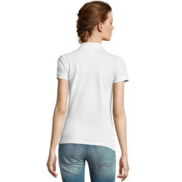 Polo femme Sol's® People blanc