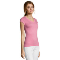 Tee-shirt femme Sol's® Moon col V couleur