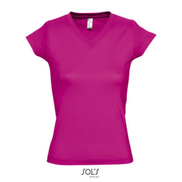 Tee-shirt femme Sol's® Moon col V couleur