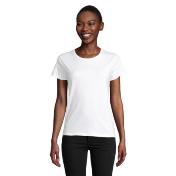 Tee-shirt femme en coton bio blanc Sol's® Pioneer