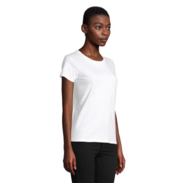 Tee-shirt femme en coton bio blanc Sol's® Pioneer