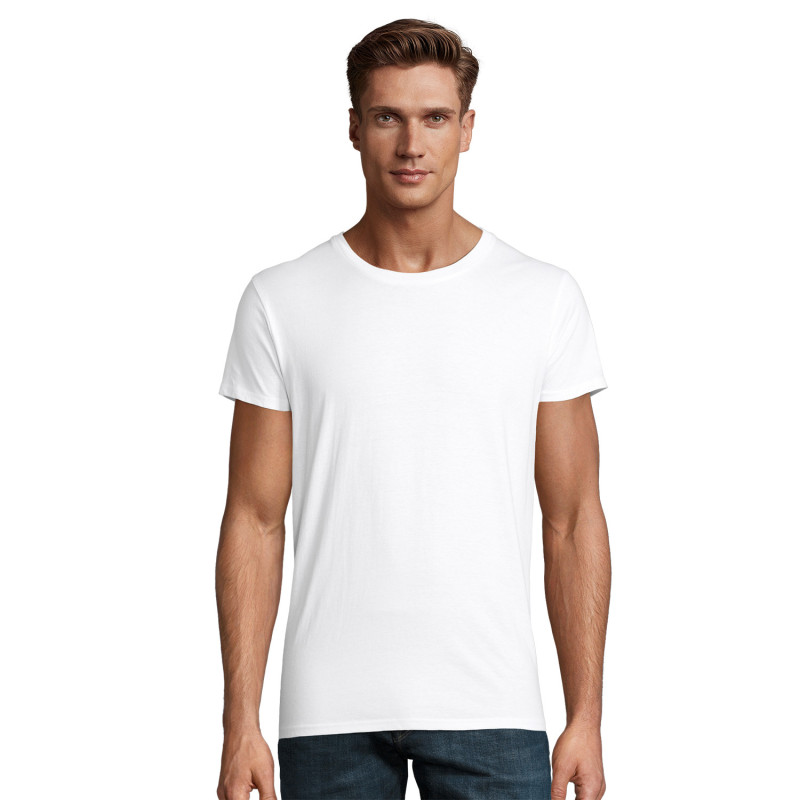 Tee-shirt hommeen coton bio blanc Sol's® Crusader