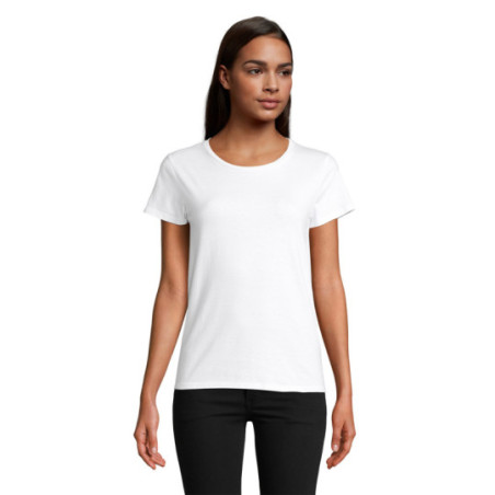 Tee-shirt femme en coton bio blanc Sol's® Crusader