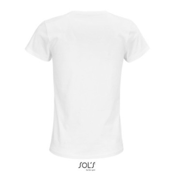 Tee-shirt femme en coton bio blanc Sol's® Crusader