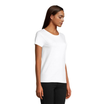 Tee-shirt femme en coton bio blanc Sol's® Crusader