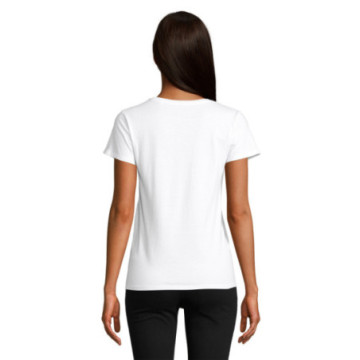 Tee-shirt femme en coton bio blanc Sol's® Crusader