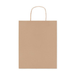 Sac en papier recyclé coloré 90 g/m² 25x32x11 cm