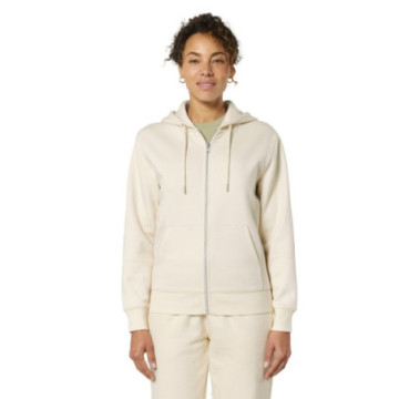 Sweat mixte zippé capuche bio blanc Stanley-Stella® Cultivator 2.0