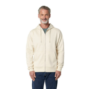 Sweat mixte zippé capuche bio blanc Stanley-Stella® Cultivator 2.0