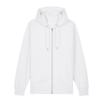 Sweat mixte zippé capuche bio blanc Stanley-Stella® Cultivator 2.0