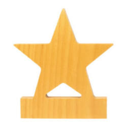 Trophée étoile en bois marquage quadri