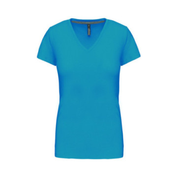 Tee-shirt femme Kariban® col V couleur
