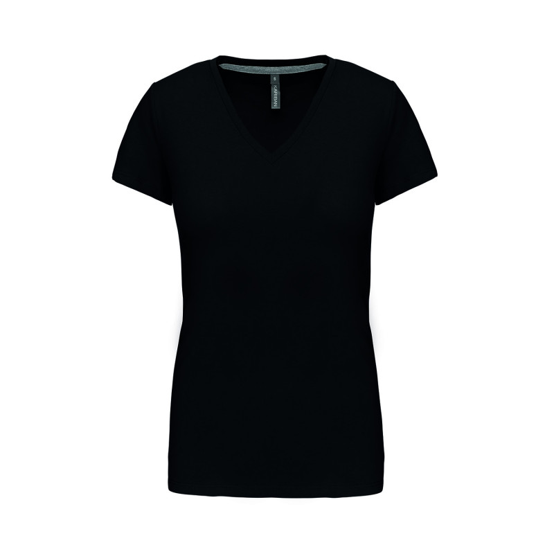 Tee-shirt femme Kariban® col V couleur