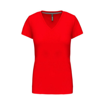 Tee-shirt femme Kariban® col V couleur