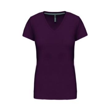 Tee-shirt femme Kariban® col V couleur