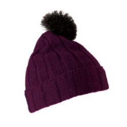 Bonnet avec revers et pompon K-up®