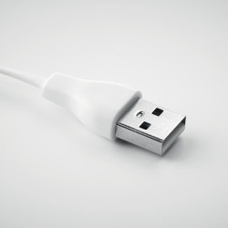 Câble de charge porte-clés 10W en bambou