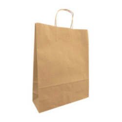 Sac kraft havane biodégradable  100 g/m² 32 x 12 x 42 cm