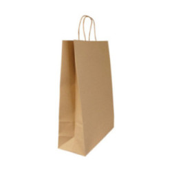 Sac kraft havane biodégradable  100 g/m² 32 x 12 x 42 cm