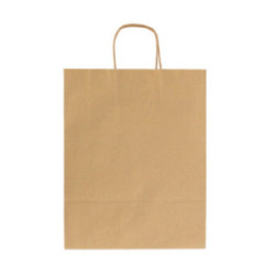 Sac kraft havane biodégradable  100 g/m² 32 x 12 x 42 cm