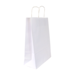 Sac kraft blanc biodégradable  100 g/m² 25 x 10 x 32 cm
