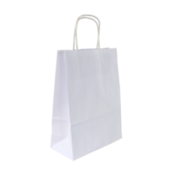 Sac kraft blanc biodégradable  90 g/m² 18 x 8 x 24 cm