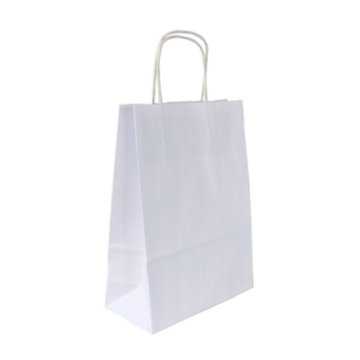 Sac kraft blanc biodégradable 100 g 18 x 8 x 24 cm