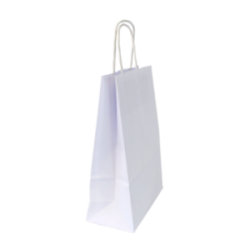 Sac kraft blanc biodégradable  90 g/m² 18 x 8 x 24 cm