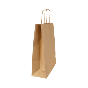 Sac kraft havane biodégradable 100 g 25 x 10 x 32 cm