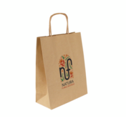 Sac kraft havane biodégradable  100 g/m² 25 x 10 x 32 cm