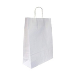 Sac kraft blanc biodégradable  100 g/m² 32 x 12 x 42 cm