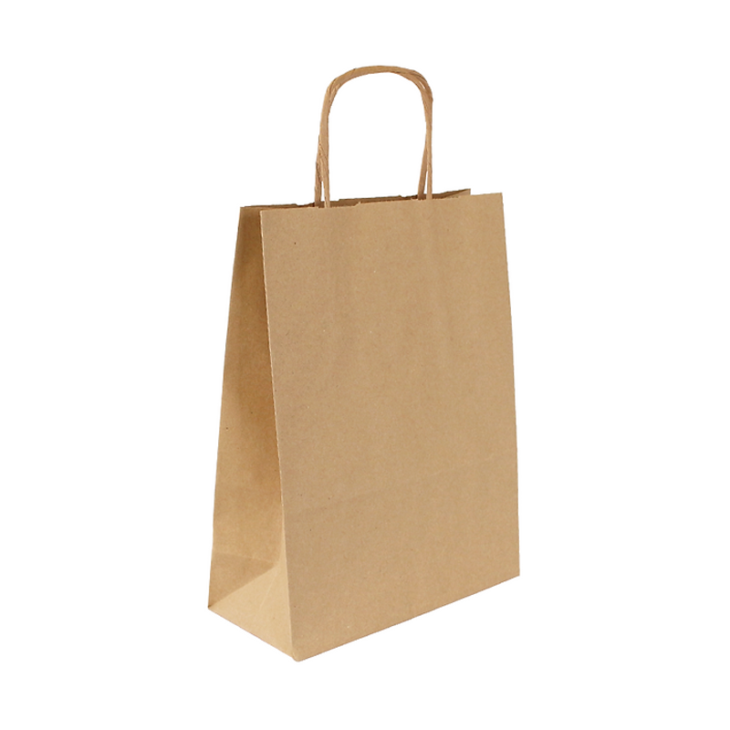 Sac kraft havane biodégradable 100 g 18 x 8 x 24 cm