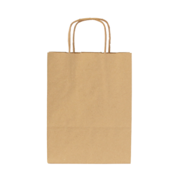 Sac kraft havane biodégradable 100 g 18 x 8 x 24 cm