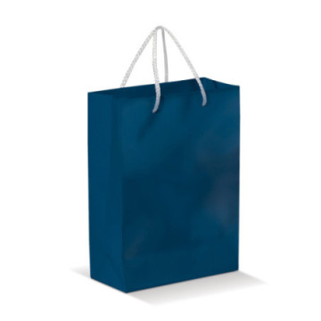 Sac en papier coloré premium anses cordelettes 30x40x12 cm