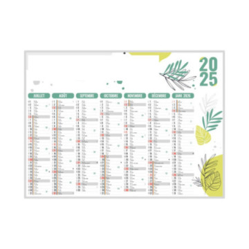 Calendrier bancaires rigide mini 27x20,8 cm marquage 1 couleur