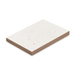 Bloc mémos repositionnables à base d'herbe