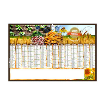 Calendrier bancaires rigide  medium 44,5x28,5 cm marquage quadri