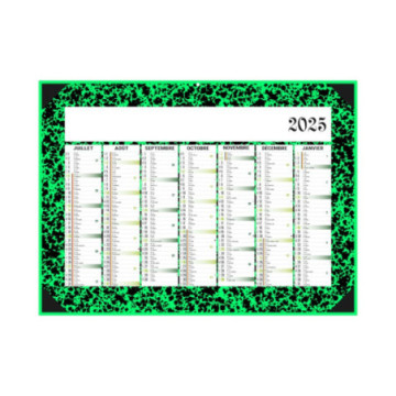 Calendrier bancaires rigide midi 43x33,5 cm marquage quadri