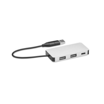 Hub USB 3 ports en aluminium recyclé