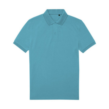 Polo homme B&C® en polyester recyclé RCS et coton