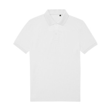 Polo homme B&C® en polyester recyclé RCS et coton