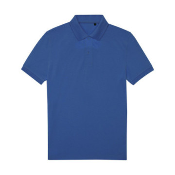 Polo homme B&C® en polyester recyclé RCS et coton