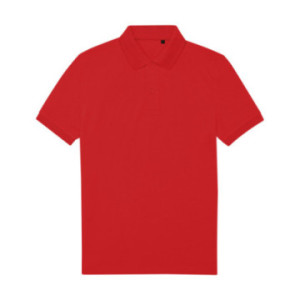 Polo homme B&C® en polyester recyclé RCS et coton