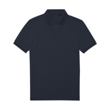 Polo homme B&C® en polyester recyclé RCS et coton