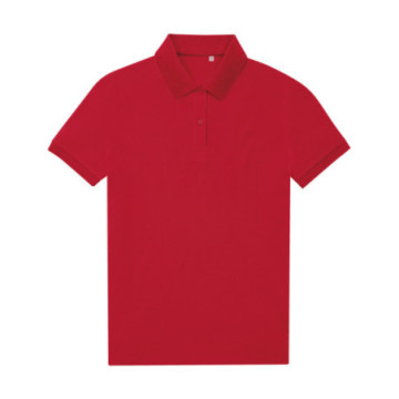 Polo femme B&C® en polyester recyclé RCS et coton