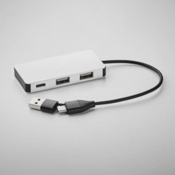 Hub USB 3 ports en aluminium recyclé