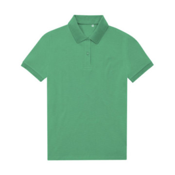Polo femme B&C® en polyester recyclé RCS et coton